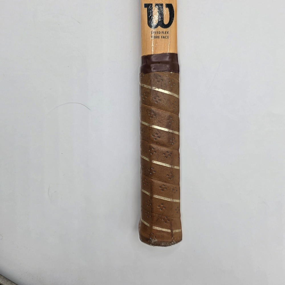 Vintage Wilson Billie Jean King Performer Strata-Bow Wooden Tennis Racquet Wood - Picture 3 of 8